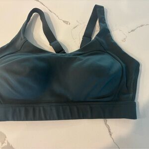 Gymshark Dark green mesh adjustable Sports Bra
